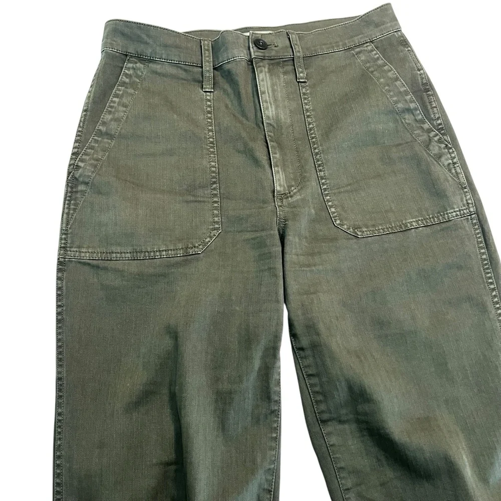 Madewell Forest Green Utility Chino Pants Size 27 High Rise‎